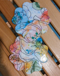 Watercolor Bloom Decoupage Coaster | Handmade Floral Coaster